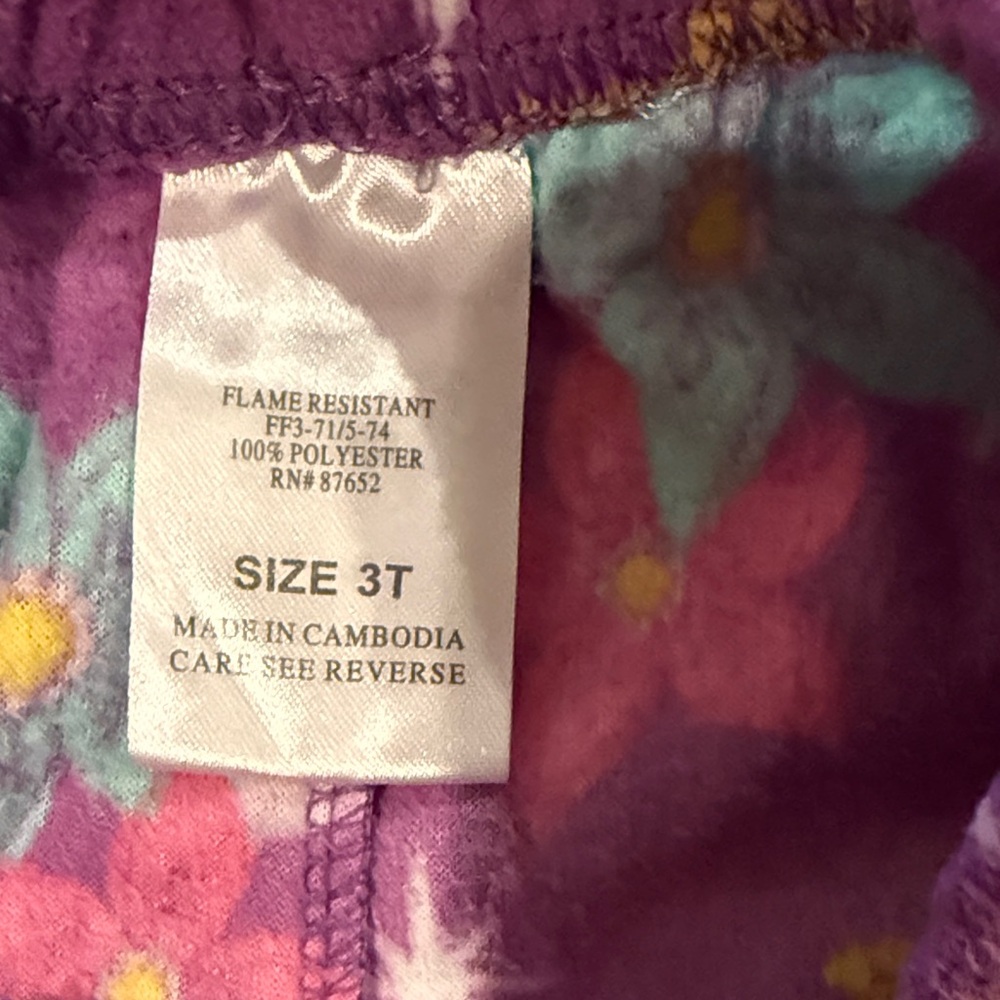 Disney Jasmine Kids Pajama Set - Teal and Purple. EUC. Soft. Comfortable. - Picture 6 of 14